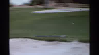 Scottsdale Arizona (1968): Man Golfing Putting Green Golf Cart Sand Trap Course