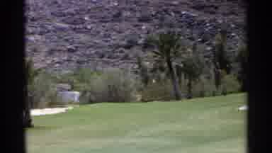 Scottsdale Arizona (1968): The Man Is Playing Golf On The Hilly Course In A