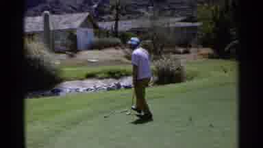 Scottsdale Arizona (1968): A Man Playing Golf On A Wonderful Sunny Day With His