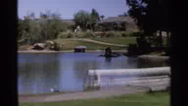 Scottsdale Arizona (1968): Panoramic View Zooming In On A Pond At A Golf Course