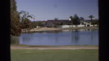 Scottsdale Arizona (1968): Beautiful Clean Pond With A Bike Trail Trees And Three