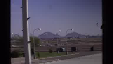 Scottsdale Arizona (1968): Mountains Green Trees And Blue Sky On A Clear Sunny Day