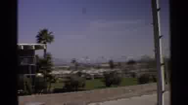 Scottsdale Arizona (1968): Car Passing By A Street Near Landscape And High Palm