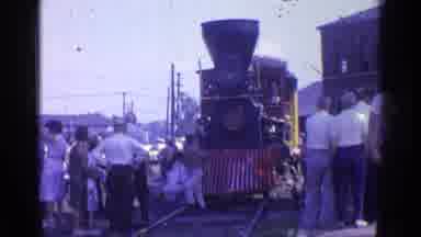 Chicago Illinois (1976): Historic Family Public Slowly Boarding Train Waiting To