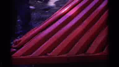 Chicago Illinois (1976): Beautiful Red And Black Steam Engine And People Getting