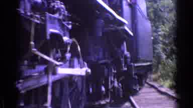 Chicago Illinois (1976): Engine Track Iron Rod Wheel Garage Clockwise Rotate Train
