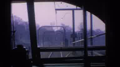 Chicago Illinois (1976): Looking Out The Front Window Of A Train Leaving The