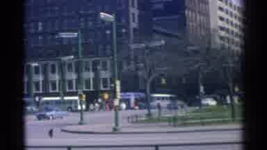 Chicago Illinois (1976): Downtown Chicago Buildings And Traffic On A Clear Day