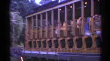 Connecticut USA (1953): A Trolley Pulling Several Passengers For Their Tour Of The