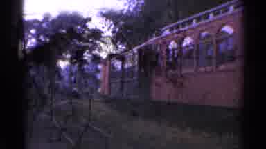 Connecticut USA (1953): Old Film Footage Of Trains On Railroad Tracks In A Wooded
