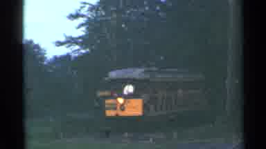 Connecticut USA (1953): Tram In The Woods Taking People
