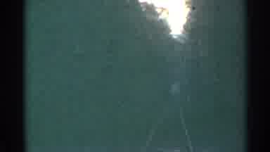 Connecticut USA (1953): Cart Going Down Some Old Train Tracks