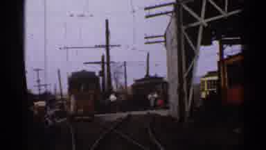 Connecticut USA (1953): Multiple Trains In Rail Yard On Different Tracks During