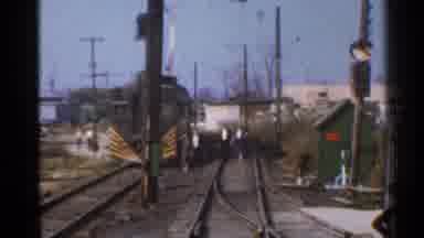 Connecticut USA (1953): A Bunch Of People Who Are About To Get Onto A Train