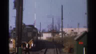 Connecticut USA (1953): Camera On The Front Of A Train Moving Forward