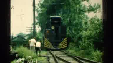 Connecticut USA (1953): A Train Getting Ready To Pull In To Allow A Whole Bunch Of