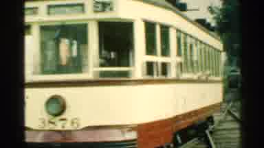 Connecticut USA (1953): A Trolley Zooming Through The Woods Doing Who Knows What