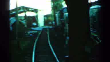 Connecticut USA (1953): Train Taking Off From A Station Down A Metallic And Rusted