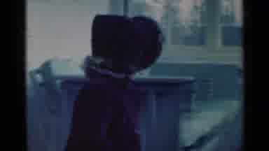 Michigan USA (1939): Girl In A Hat Climbing On A Chair And Leaning On The Table