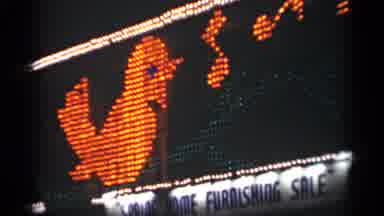 New Orleans Lousiana (1949): Georgia Lights And Signs At Night