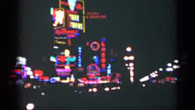 New Orleans Lousiana (1949): Bright Flashing Neon Signs Scattered Around An Area