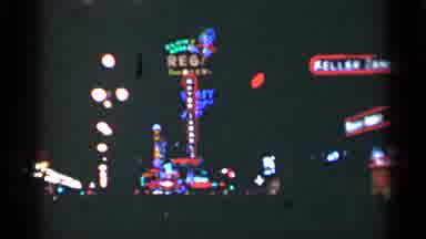 New Orleans Lousiana (1949): Multiple Neon Flashing Signs Scattered Around Each