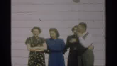 New Orleans Lousiana (1949): Group Of People Standing In Front Of White House