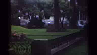 New Orleans Lousiana (1949): Park Guy Walking Nature Stairs Marble Water Flowers
