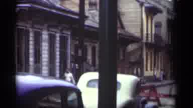 New Orleans Lousiana (1949): Vintage Street Cars And People Gathering On Sidewalk
