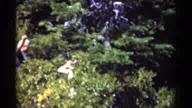 New Orleans Lousiana (1949): Walking Through Bushes With Family And Making Funny