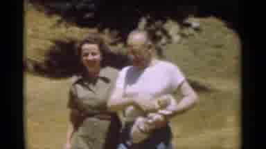 Santa Cruz California (1949): A Bunch Of Old People All Walking Towards The Camera