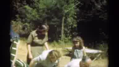 Santa Cruz California (1949): Family Taking A Picture Together