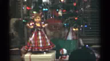 Santa Cruz California (1949): Girl Wearing Red Sweater Places Red And Black Doll