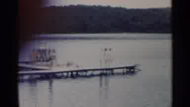 New York USA (1954): A Bunch Of Kids Who Are About To Jump Into The Lake At Summer