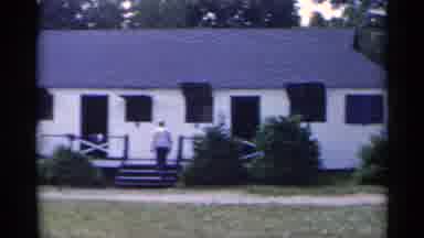 New York USA (1954): House Man People Kids Basketball
