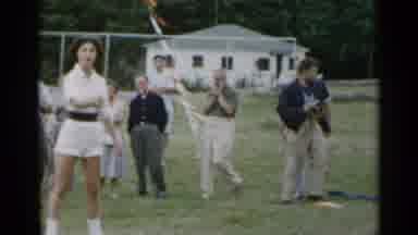 New York USA (1954): Seventies Teen Practicing For A Cheeseparing Routine In The
