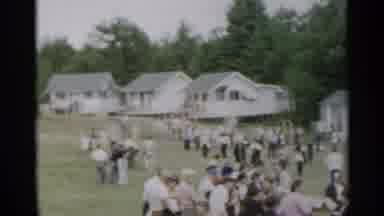 New York USA (1954): Vintage Gathering Of Variety Of People In Small Close Knit