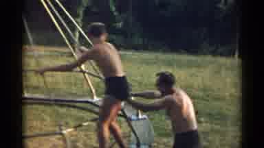 New York USA (1954): Old Folks Just Want To Have Fun Just Like Their Childhood