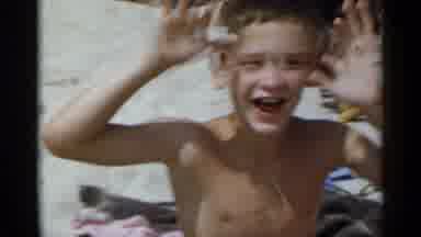 New York USA (1954): Family Relaxing And Having A Fun Time At The Beach