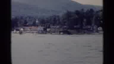 Lake George New York (1955): A Beautiful A Large Body Of Water Then A Group Of