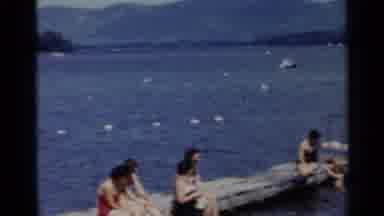 Lake George New York (1955): A Nice Public Pool From The 80'S With A Bunch Of Old