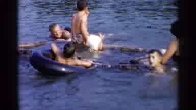 Lake George New York (1955): A Bunch Of People Who Are All Sitting In The Water