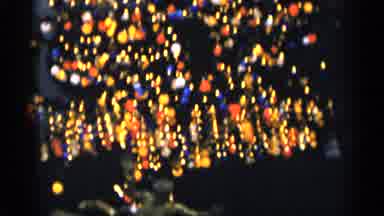New York City (1955): Christmas Tree Lit Up At Night Near Where People Are Ice