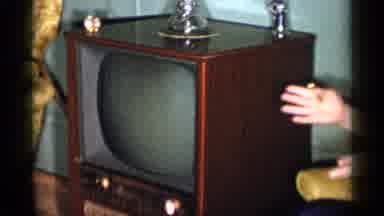 New York City (1955): Mother In Grandma's Living Room By The TV Set