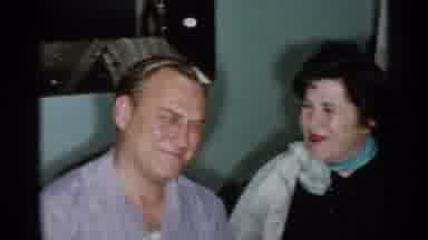 New York City (1955): Family Sitting Around The Living Room Talking With Each