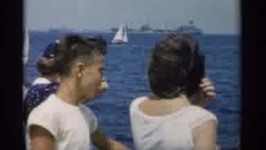 Cape Cod Massachusetts (1956): People Enjoying A Boat Ride