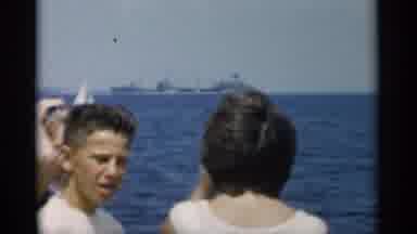Cape Cod Massachusetts (1956): People On A Boat Viewing Other Boats