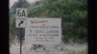 Cape Cod Massachusetts (1956): Sign Welcoming Visitors To Provincetown The Place