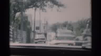 Cape Cod Massachusetts (1956): Man Swimming Cars Driving Road sign