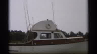 Cape Cod Massachusetts (1956): White Boat In Water On A Clear Day